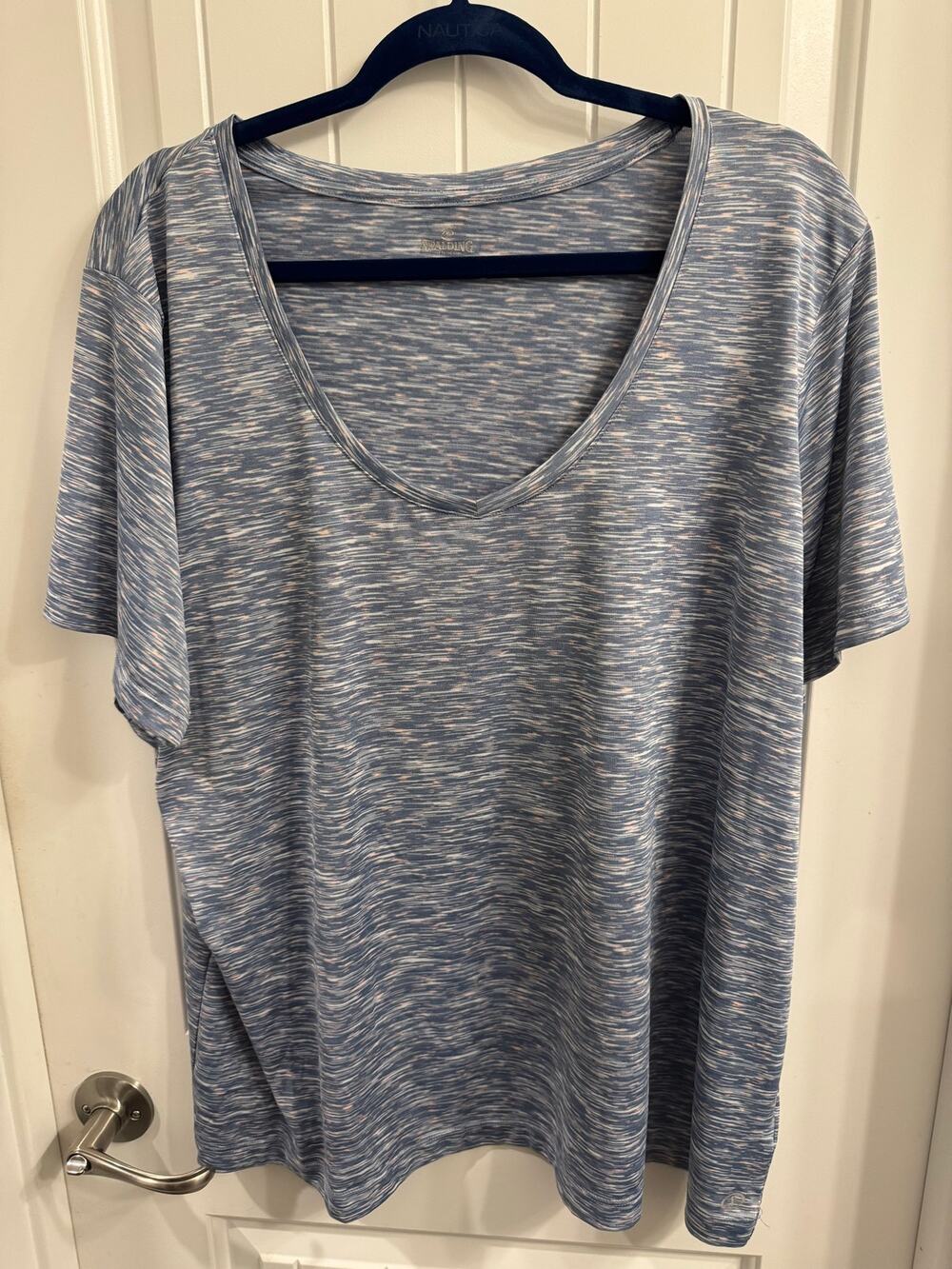 Spaulding 3X Activewear Blue/White/Pink Shirt